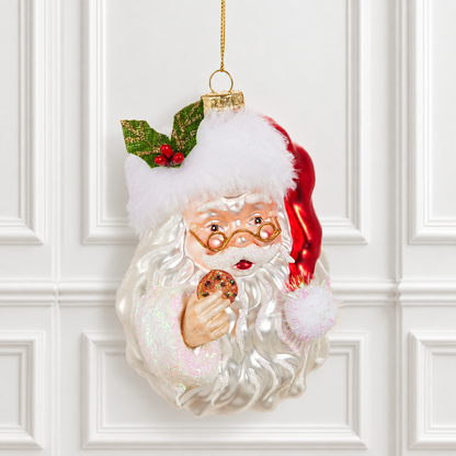 5" Santa with Cookie Ornament