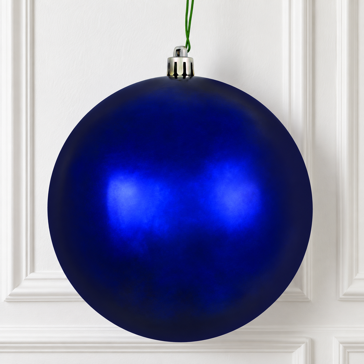 4" Shatterproof Ball Ornament - Midnight Blue - Shiny - UV Treated - Bag of 6 — view 2