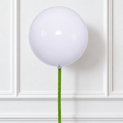 4" UV Treated Ball Ornament - White - Pearl - Set of 6 — view 2