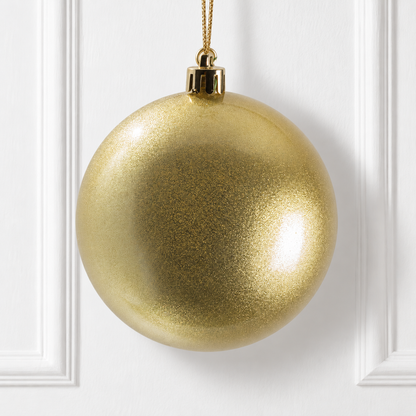 8" Shatterproof Ball Ornament - Champagne - Candy - UV Treated — view 2
