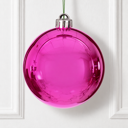 8" Shatterproof Ball Ornament - Juniper - Shiny - UV Treated — view 2