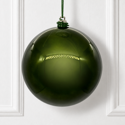 8" Shatterproof Ball Ornament - Juniper - Pearl - UV Treated — view 3