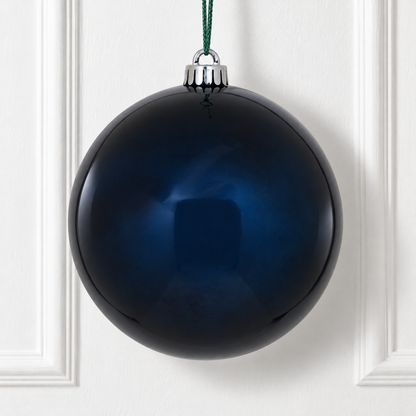 8" Shatterproof Ball Ornament - Midnight Blue - Candy - UV Treated — view 2