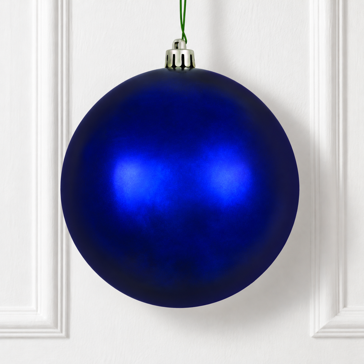 8" Shatterproof Ball Ornament - Midnight Blue - Shiny - UV Treated — view 2