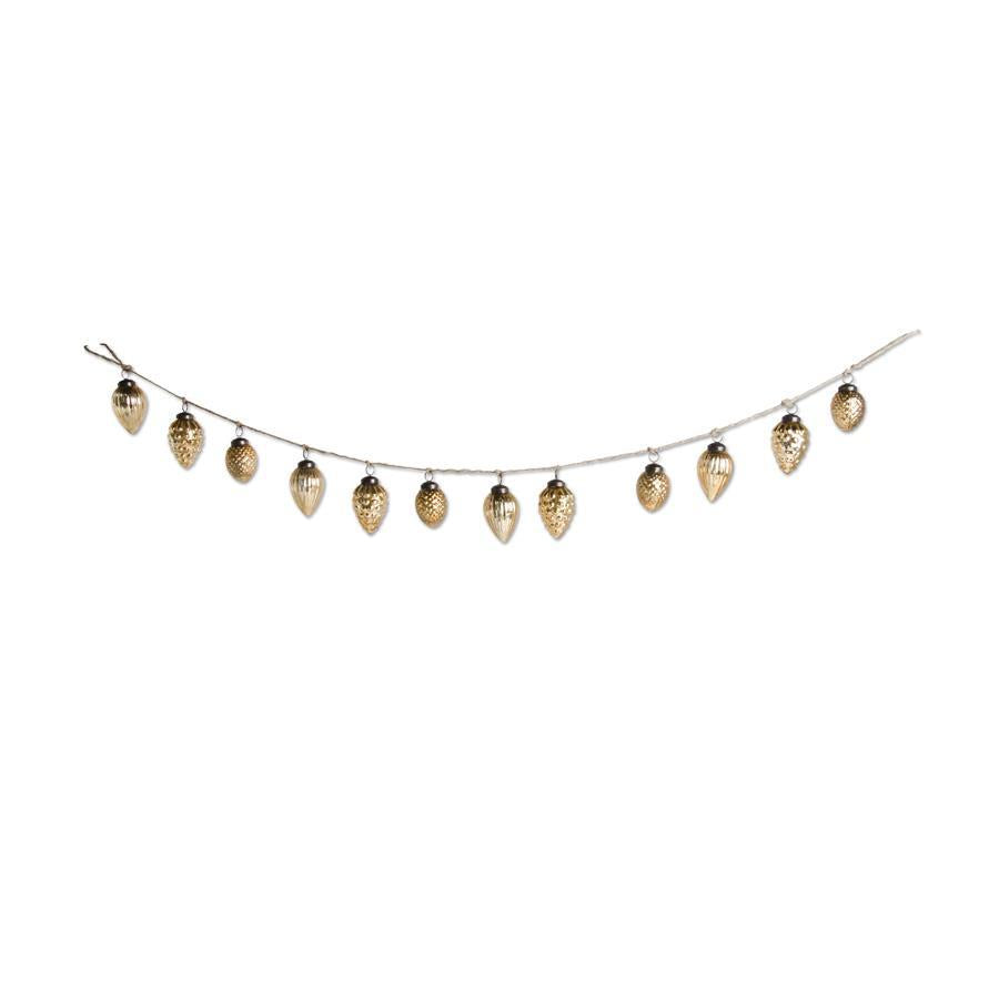 48 Inch Gold Mercury Glass Acorn Ornament a