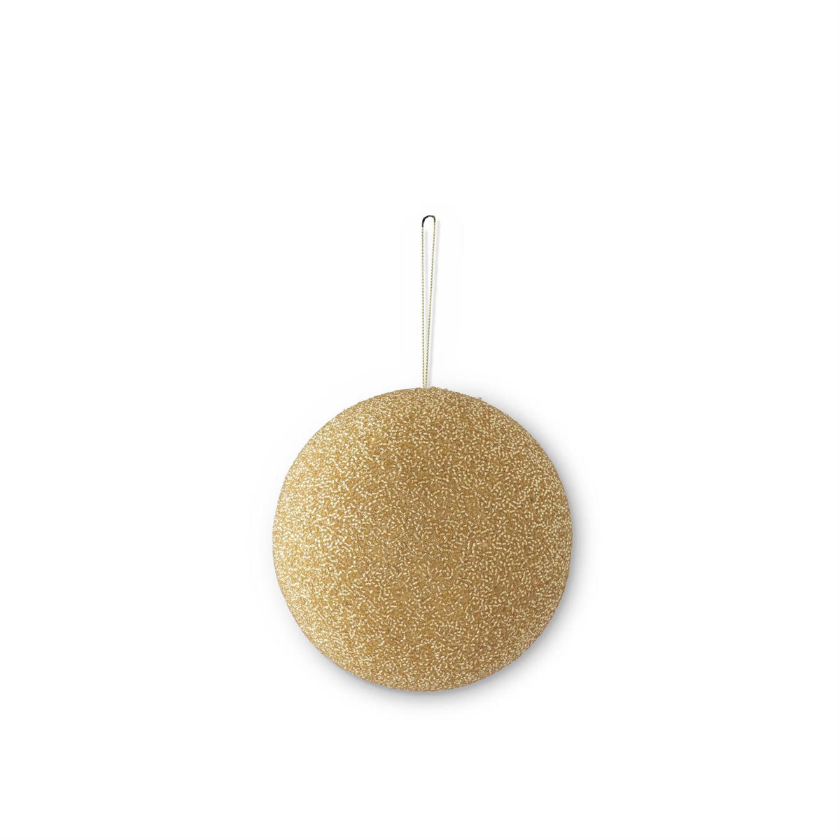 6 Inch Gold Seed Bead Round Ornament — view 1