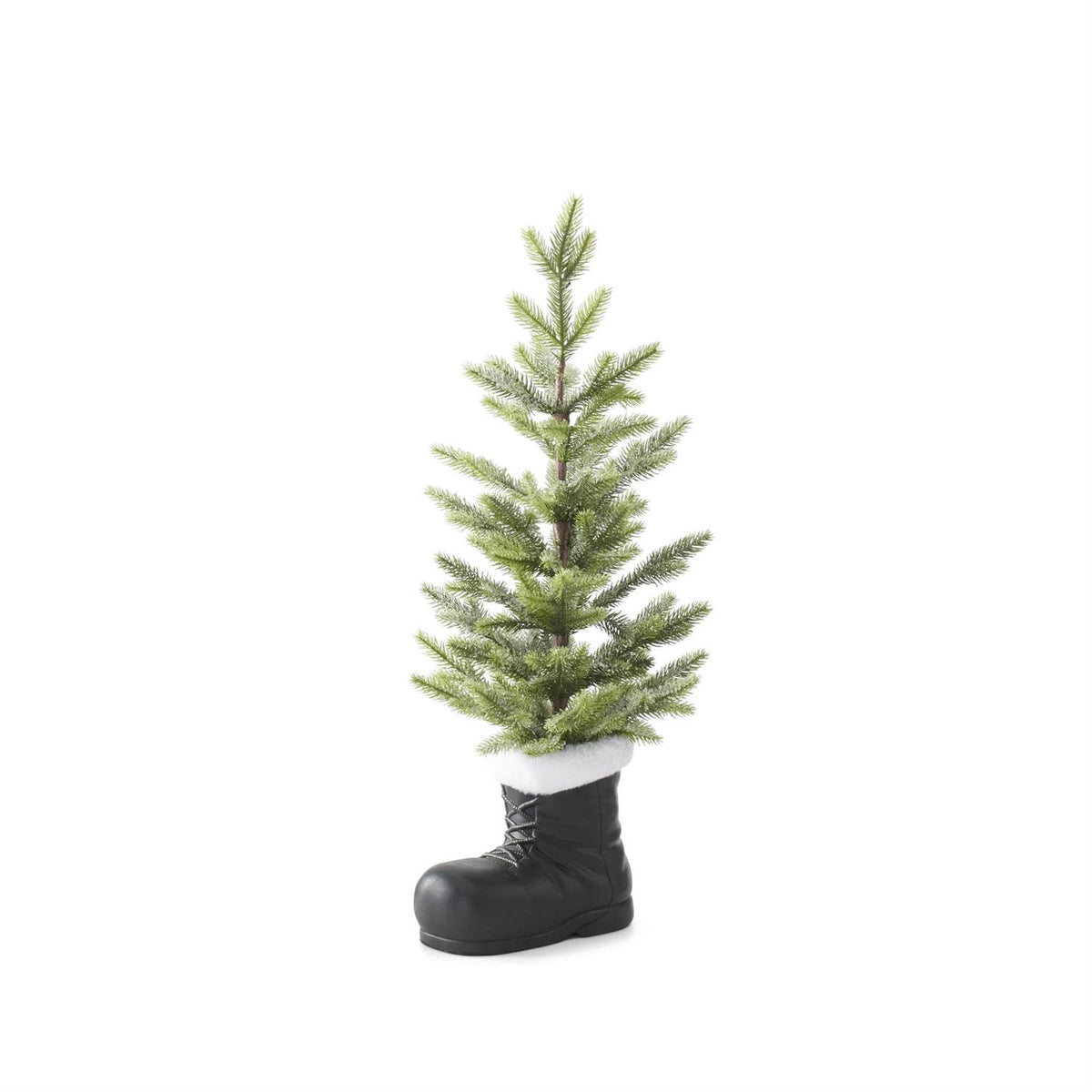 28 Inch Snowy Tree in Santa Boot — view 2