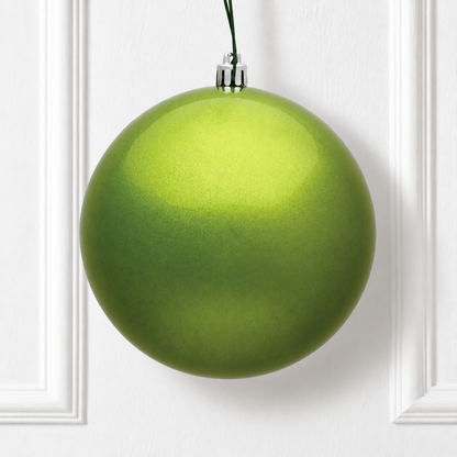 10" Shatterproof Ball Ornament - Lime - Candy - UV Treated — view 2