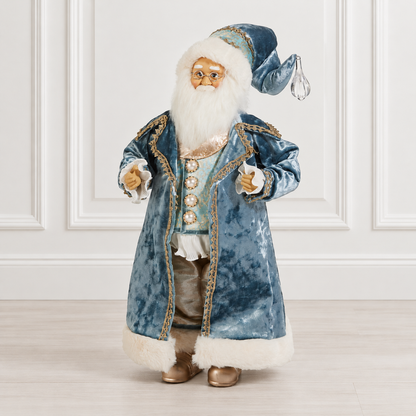 18" Blue Victorian Santa