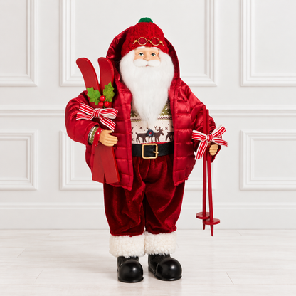 18" Skiing Santa