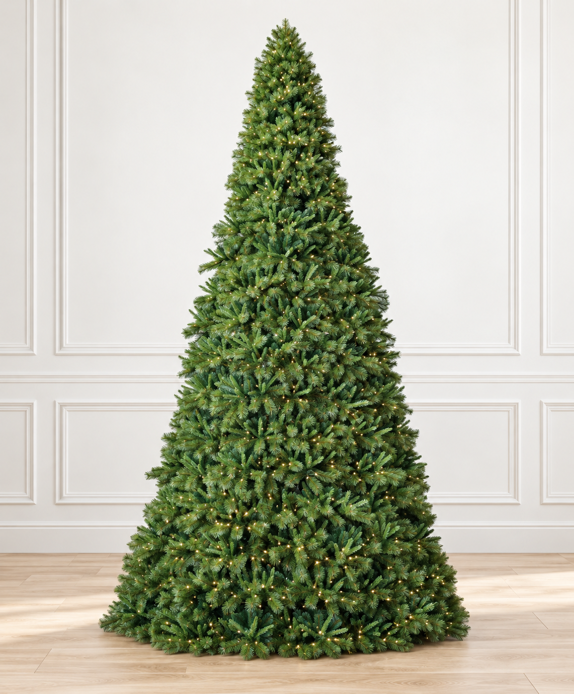 30' x 180" Belgium Mix Tower Christmas Tree - 14,650 Warm White Lights — view 1