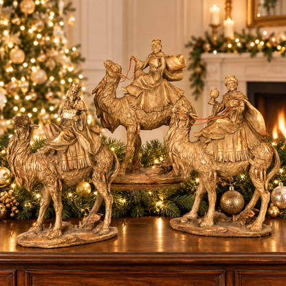 Three Kings on Camels - 13" - Set of 3 — view 2