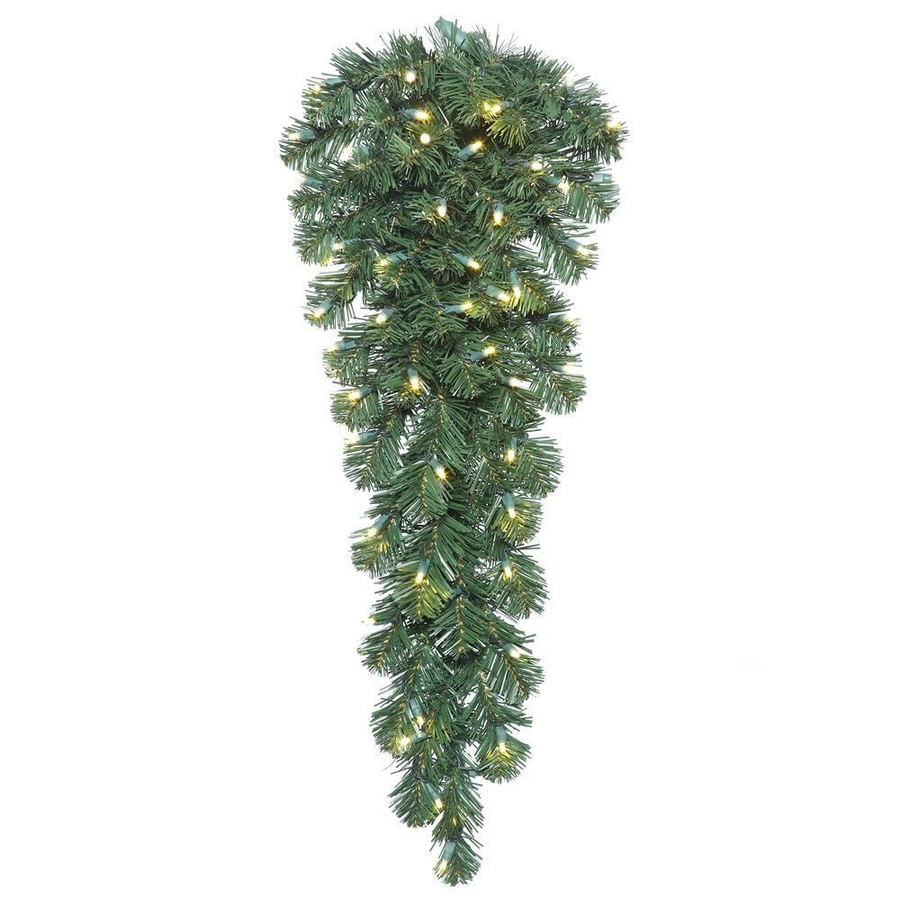 36" Warm White Deluxe Sequoia Fir Teardrop 36"- Warm White