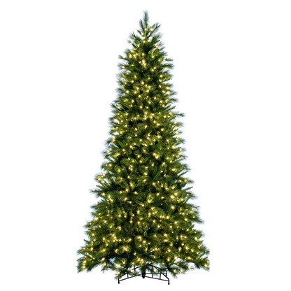 9' x 57"  Brighton Pine Christmas Tree - 900 Warm White LED Lights — view 2