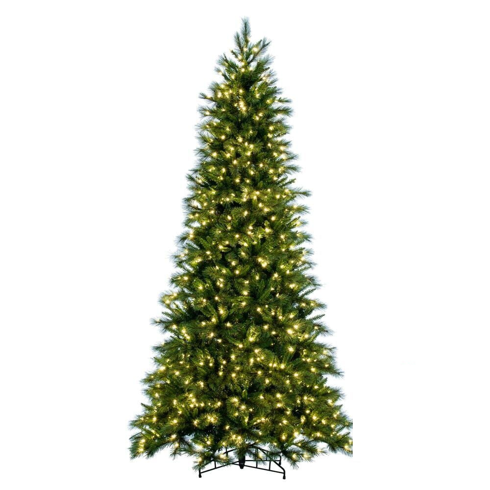 9' x 57"  Brighton Pine Christmas Tree - 900 Warm White LED Lights — view 5