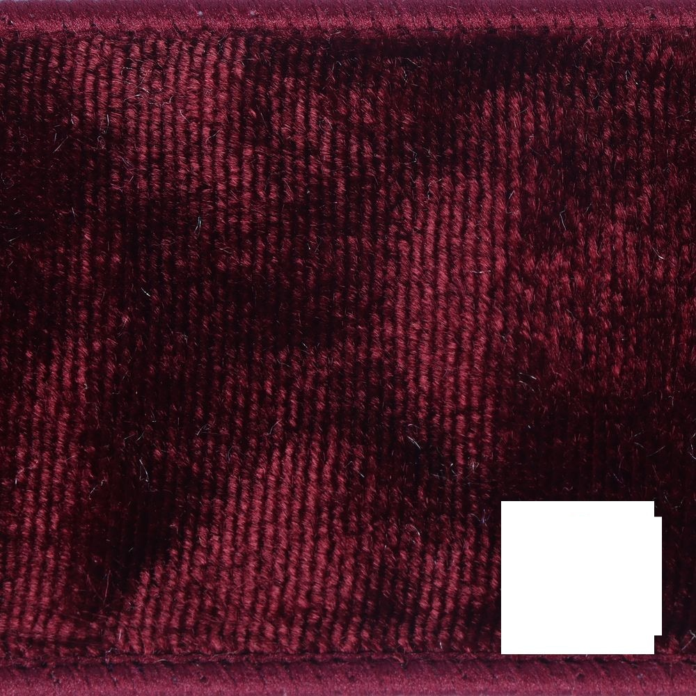 2.5" Ribbon - Velvet Dupion - 5 Yard Roll - Burgundy — view 2