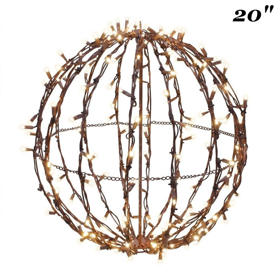 20" Warm White Foldable Lighted Sphere