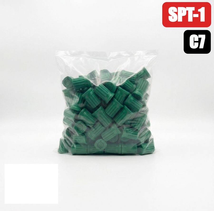 C7 Sockets Green; E12 base (100 Pack)