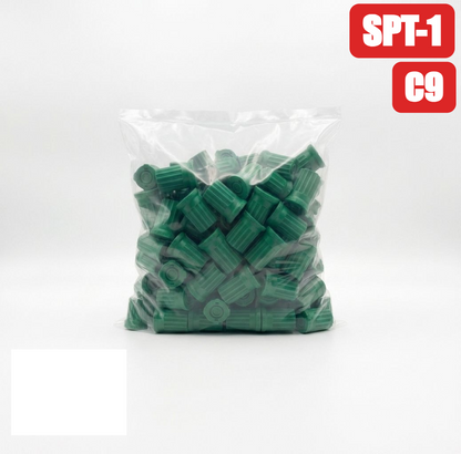 C9 Sockets Green; E17 base (100 Pack) — view 1