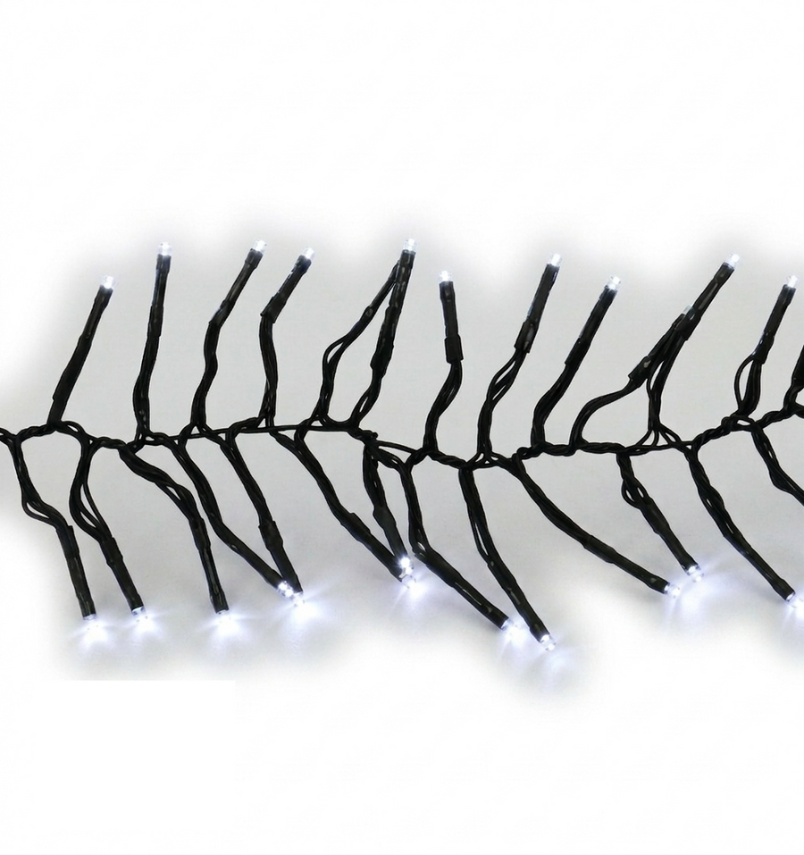 Pure White 5MM Rice LED Light Set - 500 Lights - 36' - Green Wire Pure White- 500 Ct / 36'- Green