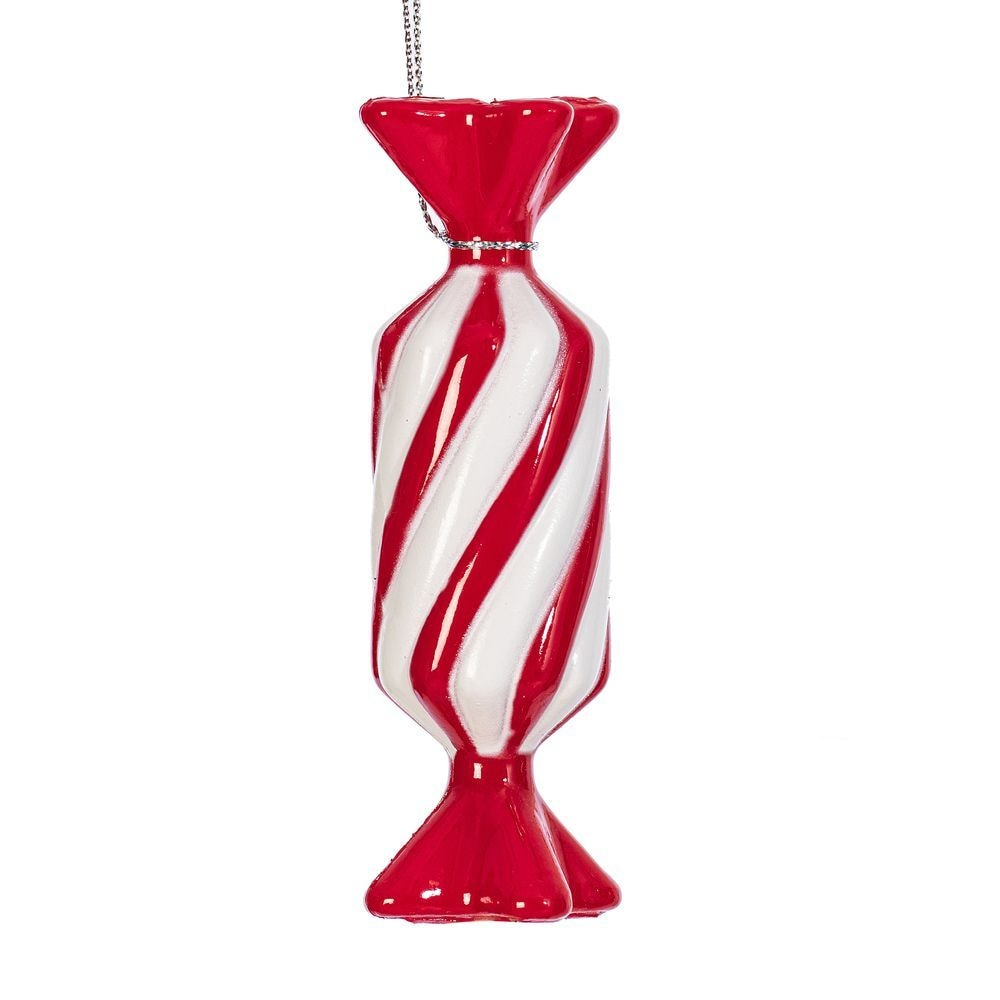 10" Red Swirl Candy Ornament Assortment - Set of 6 — view 5