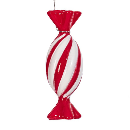 10" Red Swirl Candy Ornament Assortment - Set of 6 — view 7