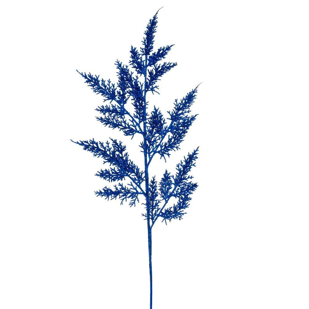 28" Glitter Wild Huck Spray - Set of 6 - Blue — view 2