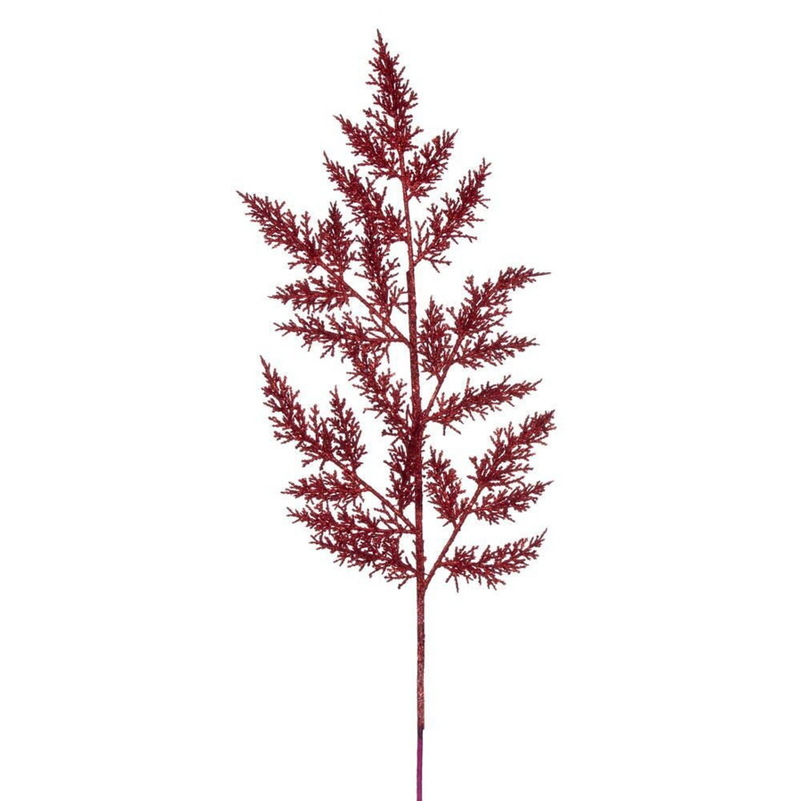 28" Glitter Wild Huck Spray - Set of 6 - Red Red