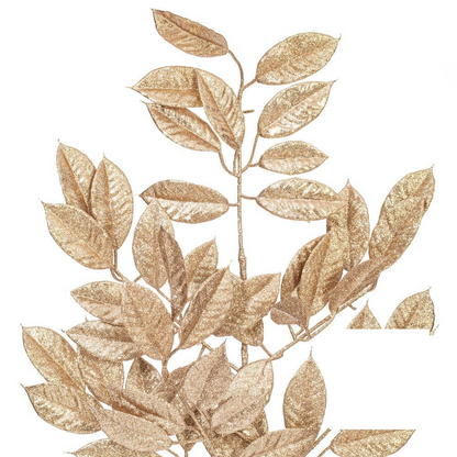 31" Gardenia Glitter Spray - Set of 2 - Café Latte — view 2