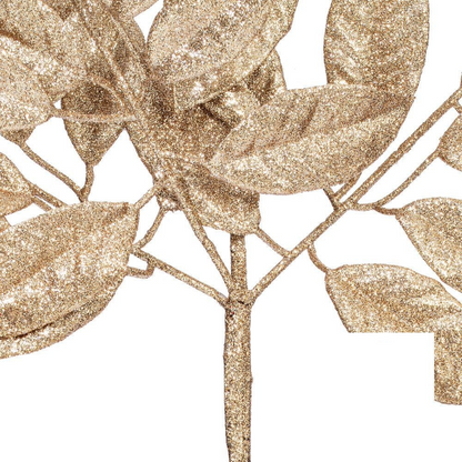 31" Gardenia Glitter Spray - Set of 2 - Café Latte — view 4