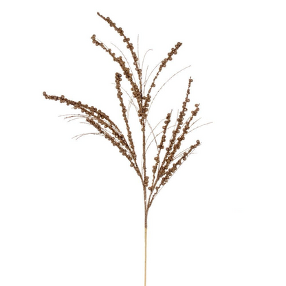 36" Berry Twig Glitter Spray - Set of 6 - Champagne — view 1