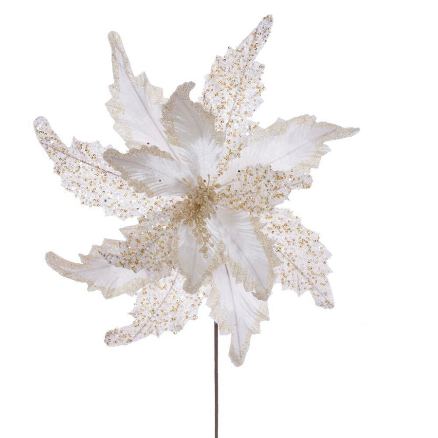 20" Grand Velvet 110" Flower - Set of 2 - Cream Cream – Bag of 2