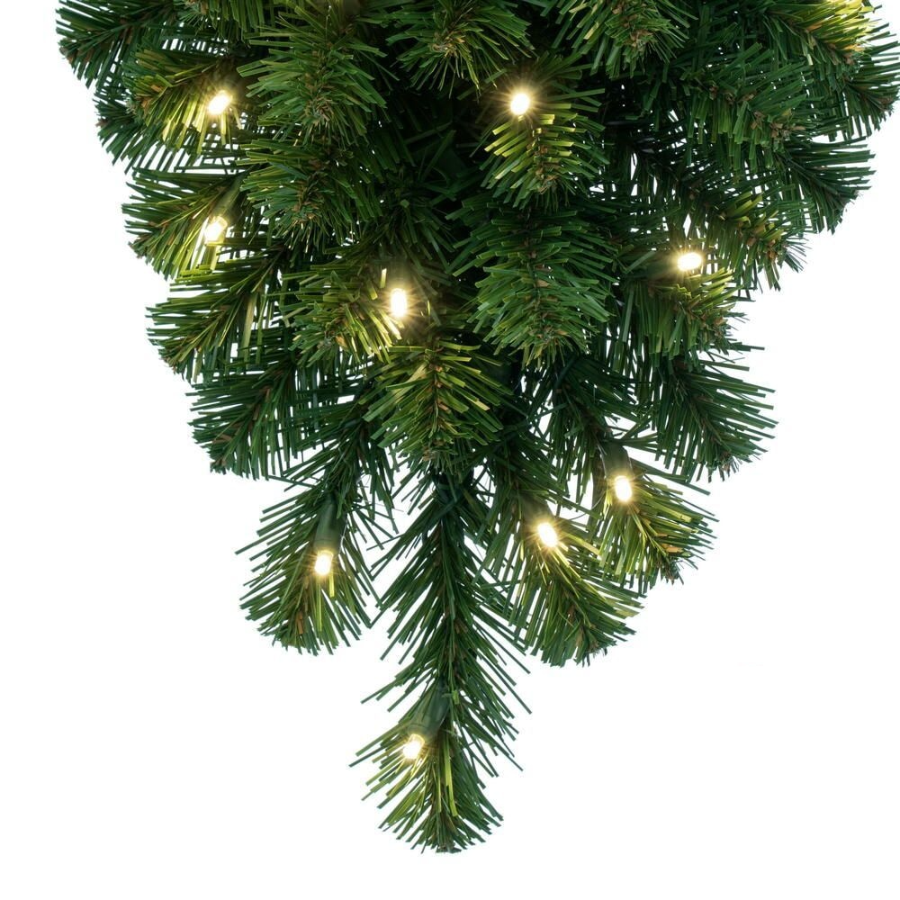 36" Warm White Dense Forest Pine Teardrop — view 4