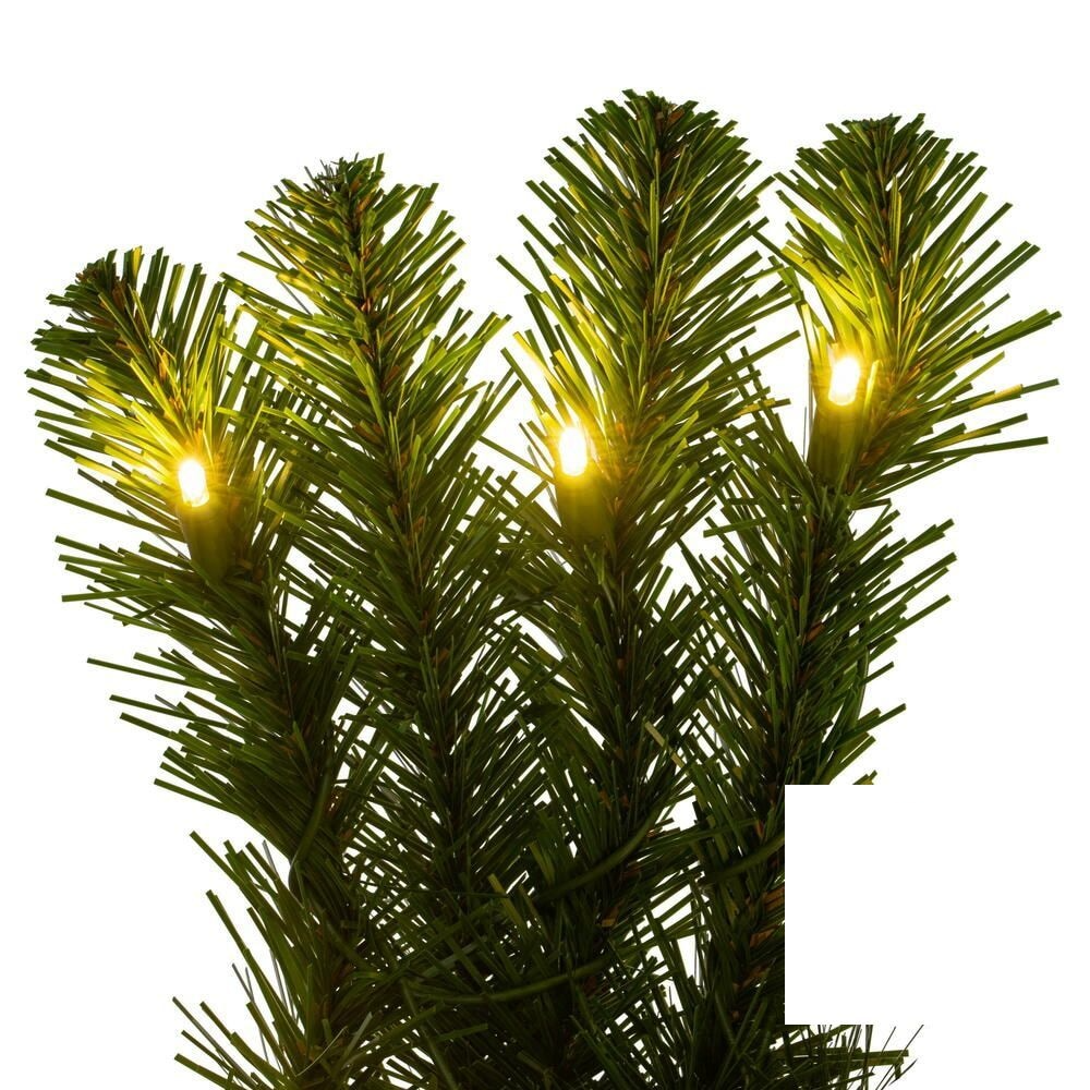 9' x 18" Warm White Dense Forest Pine Garland — view 3