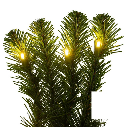 9' x 18" Warm White Dense Forest Pine Garland — view 3