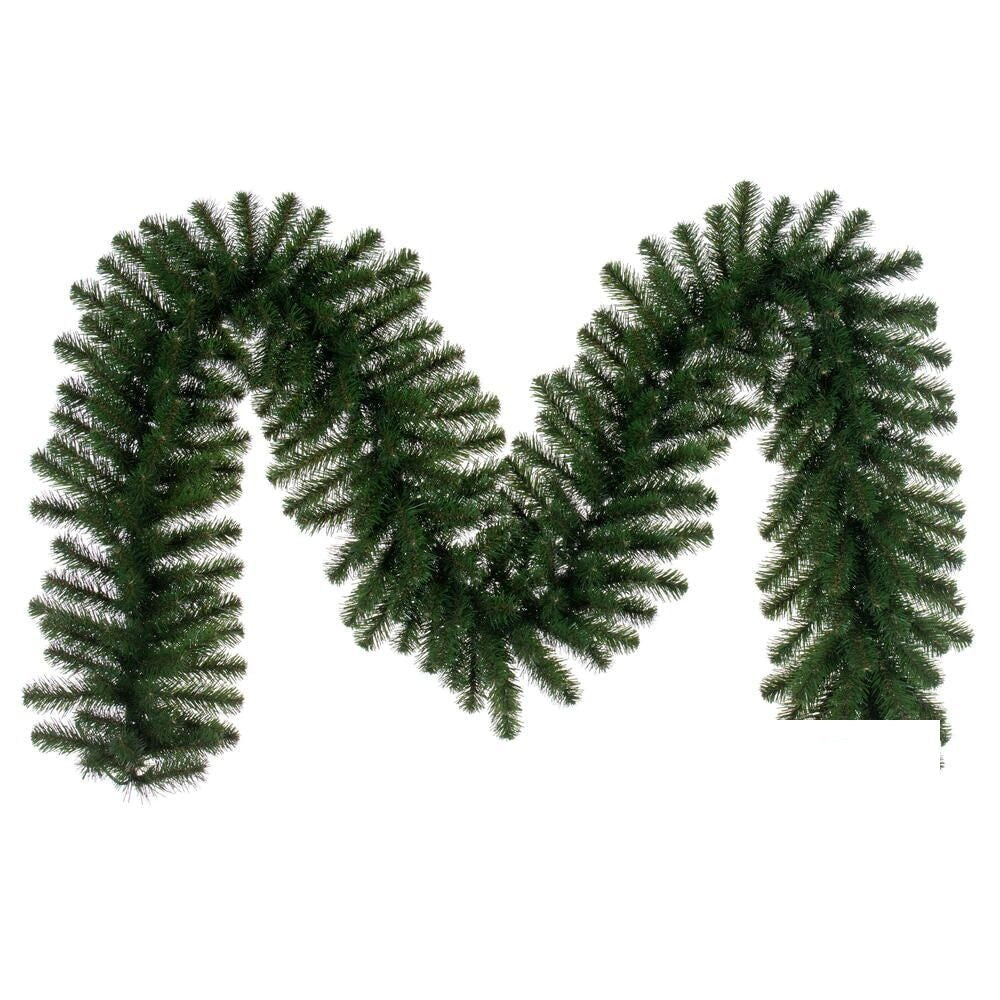 9' x 14" Unlit Dense Forest Pine Garland — view 1