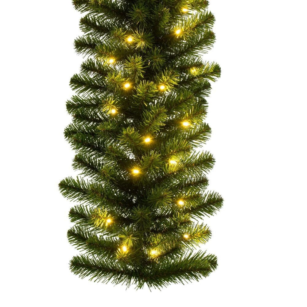 9' x 14" Warm White Dense Forest Pine Garland — view 2