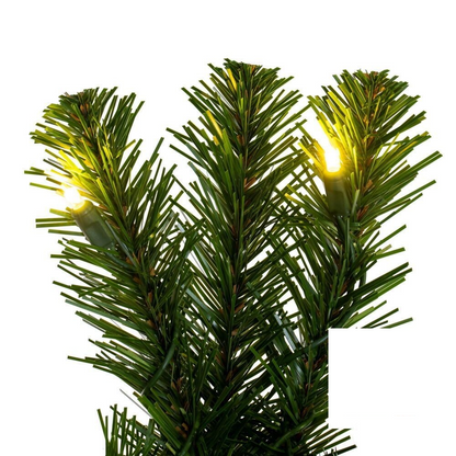 9' x 14" Warm White Dense Forest Pine Garland — view 3