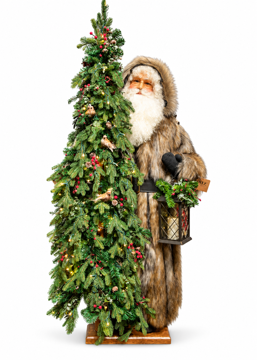 Ditz Santa Father Christmas Winter Berry, 57"