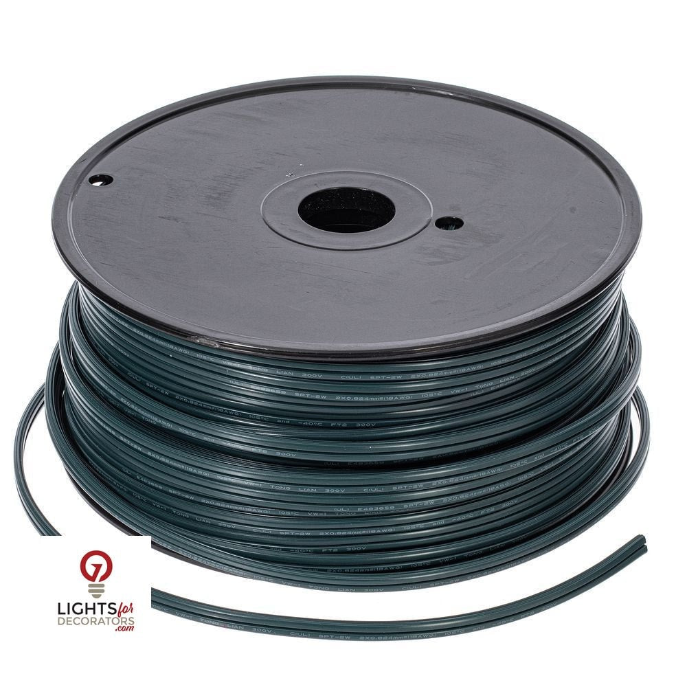 Green SPT2 Zip Wire - Lamp Cord - 250' — view 3