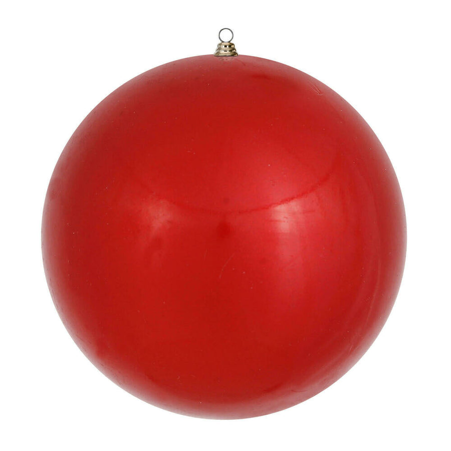 20" Oversized Shatterproof Ball Ornament - Red - Candy - UV Treated