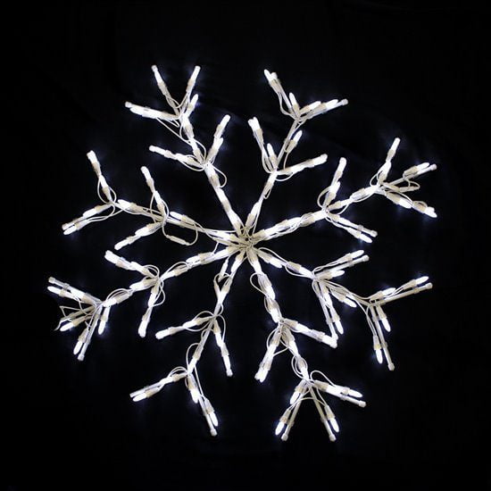 28" Classic Snowflake - Pure White