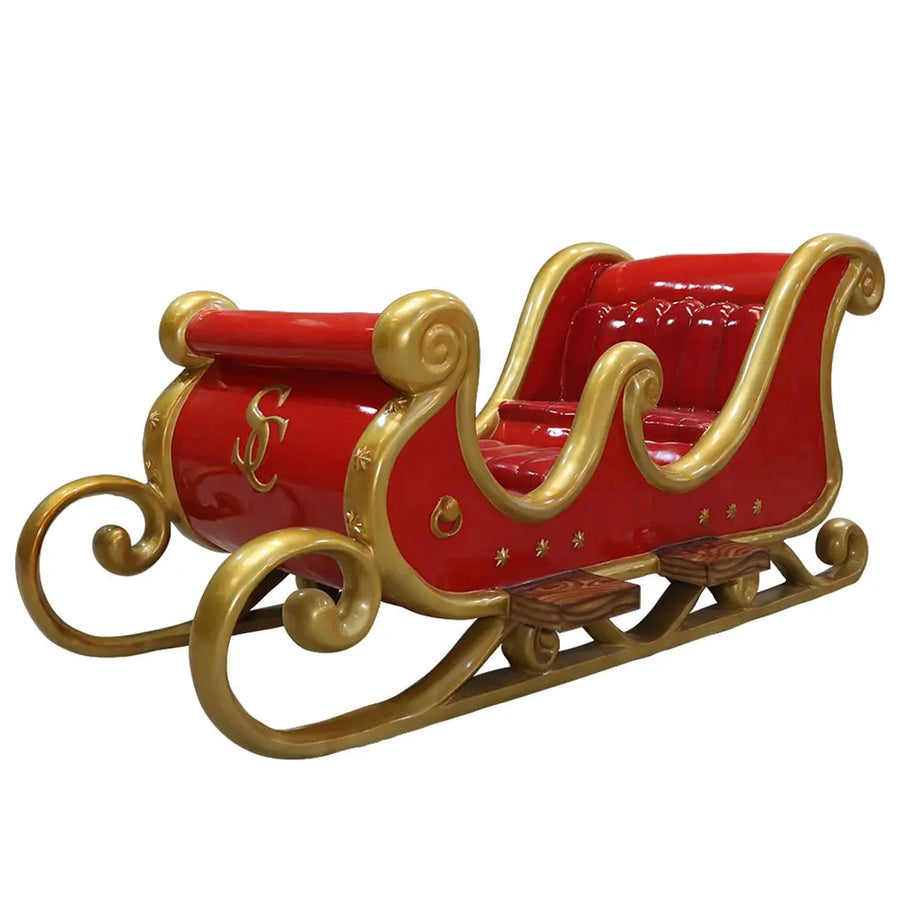 10 Foot Santa Sleigh 4 Seater Resin Display
