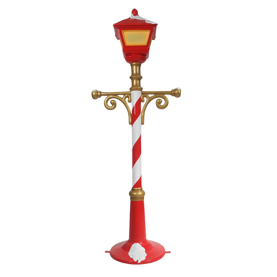 7 Foot Lamp Post with Lights Resin Display — view 1
