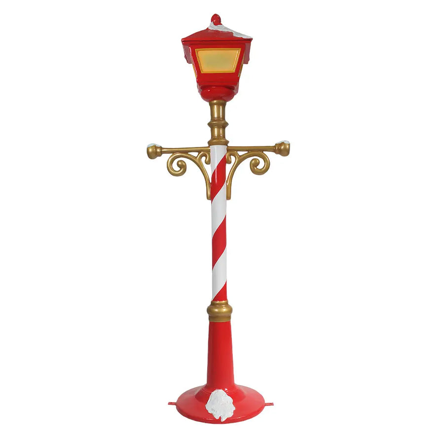 7 Foot Lamp Post with Lights Resin Display