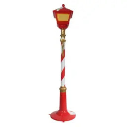 7 Foot Lamp Post with Lights Resin Display