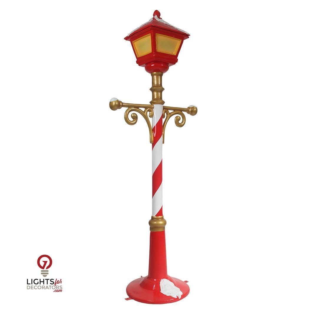 78 Inch Christmas Lamp Post Resin Display — view 7