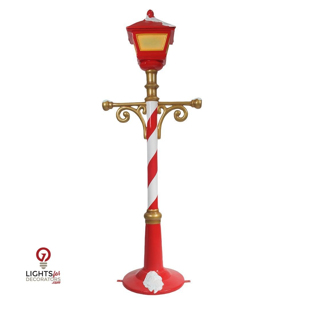 78 Inch Christmas Lamp Post Resin Display — view 6