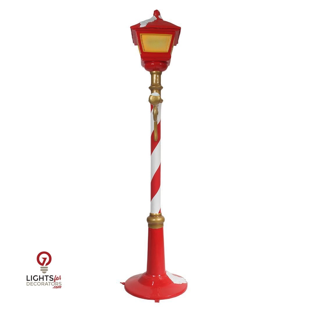 78 Inch Christmas Lamp Post Resin Display — view 8