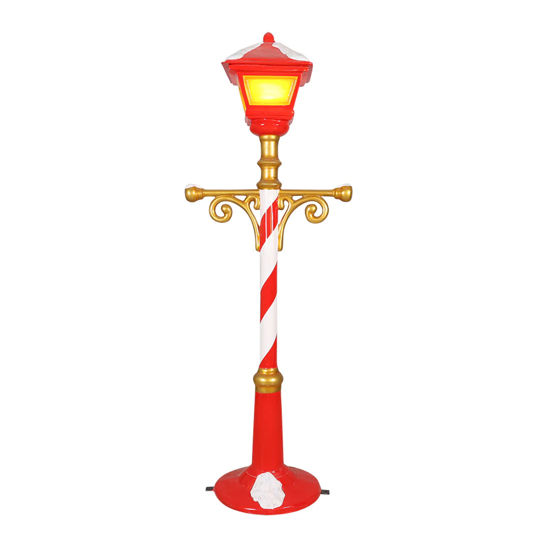 78 Inch Christmas Lamp Post Resin Display — view 1